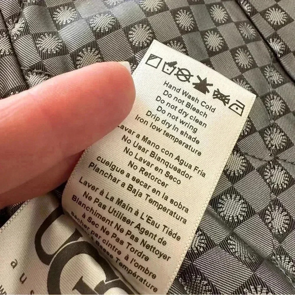 UGG Puffer Down Gray Jacket Parka 80% Duck Down M - Picture 13 of 16